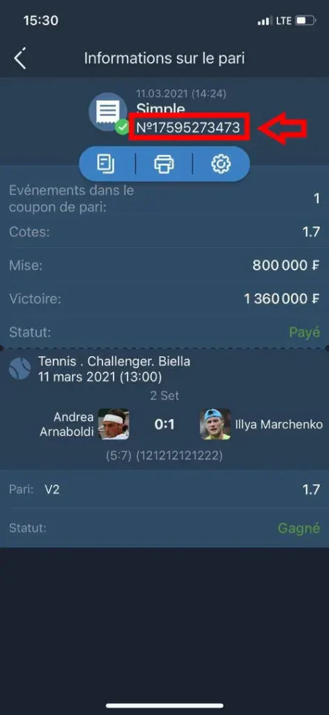 comment déchiffrer un coupon 1xbet