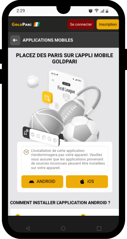 code promo goldpari mobile