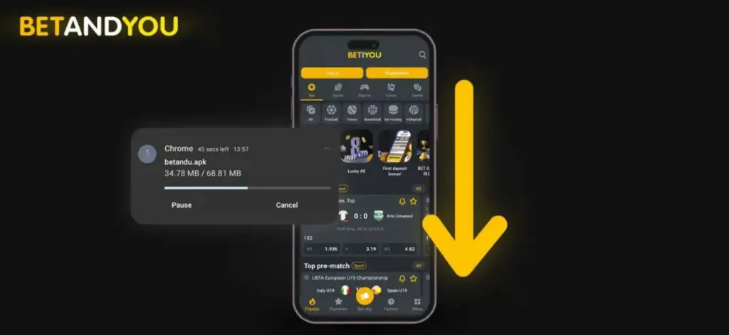 Télécharger betanyou apk code promo betandyou 2026