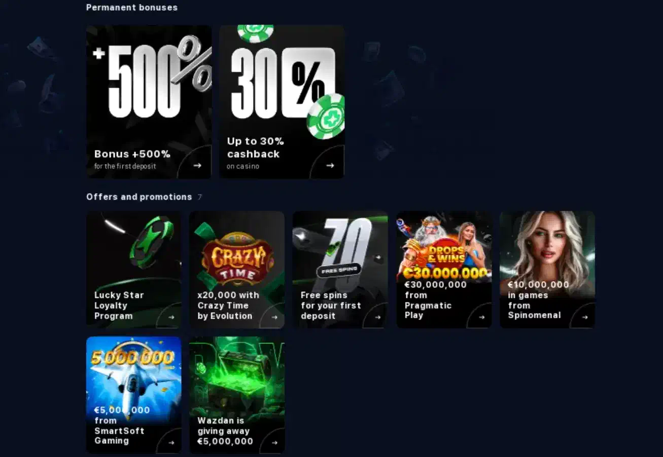 Code promo lucky star 2026