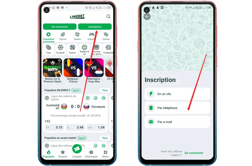 télécharger linebet apk