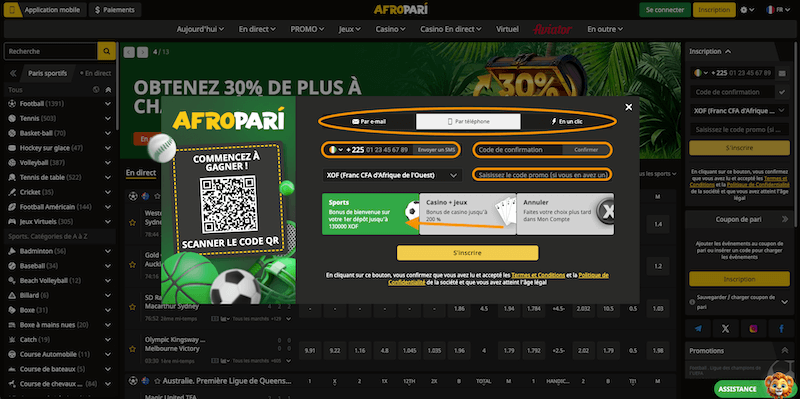 code promo afropari app