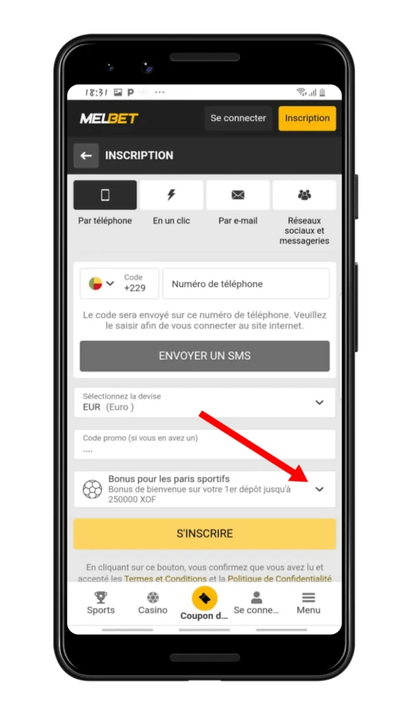 télécharger melbet apk