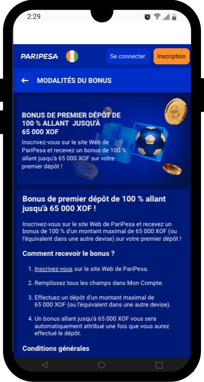 paripesa bonus